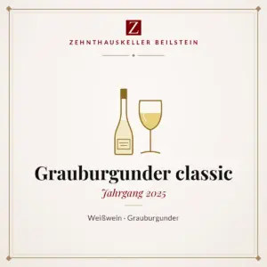 Etikett-Karte Grauburgunder classic 2025, Zehnthauskeller Beilstein