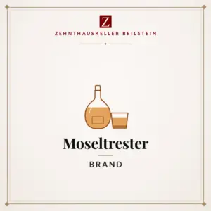 Etikett-Karte Moseltrester, Zehnthauskeller Beilstein