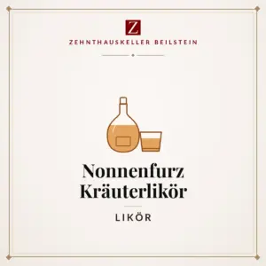 Etikett-Karte Nonnenfurz Kräuterlikör, Zehnthauskeller Beilstein